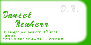 daniel neuherr business card